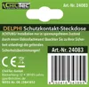 DELPHI Schutzkontakt-Steckdose mit LED weiß, 250V/ 16A, Produktbild-Vorschau 6