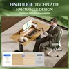 FLEXISPOT massief eikenhouten tafelblad, 140x80 cm, 18 mm Productafbeelding-voorbeeld 7
