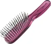 A pink hairbrush with black and white bristles is shown against a white background. Produktbild-Vorschau