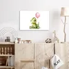 Leinwand Bilder 60x40 cm - Kinder Ballon - Elefant - Rosa, Produktbild-Vorschau 4
