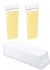 Two cartridges of yellow wax and a stack of white paper strips. Náhled obrázku produktu