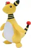 A plush toy of the Pokémon Ampharos is shown against a white background. Voir les images du produit