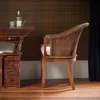 KRINES HOME Rattan-Sessel mit Holzbeinen, Sessel aus echtem Produktbild-Vorschau 2
