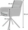 riess-ambiente Drehbarer Design Stuhl BIG GEORGE schwarz Produktbild-Vorschau 15