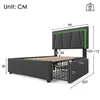 okwish Einzelpolsterbett 90x200 cm mit LED-Beleuchtung und Produktbild-Vorschau 7
