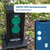 UNITEC WIFI Gartensäule mit 4 Steckdosen Produktbild-Vorschau 4