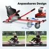 Sedile scooter Wiltec rosso, sedile kart regolabile per Anteprima dell’immagine prodotto 5