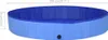 A blue foldable dog pool with dimensions indicated. Anteprima dell’immagine prodotto