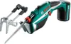 A cordless reciprocating saw and an accessory are displayed against a white background. Náhled obrázku produktu