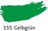 A swatch of green paint with the number 155 and the text "Gelbgrün" below it. Náhled obrázku produktu
