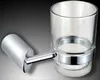 Design Becherhalter | Zahnputzbecher Edelstahl inkl. Glas | Produktbild-Vorschau 2