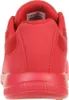 The back view of a red sneaker. Podgląd zdjęcia produktu