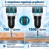 AJIEQAQ Wiertarko-wkrętarka akumulatorowa 21V MAX, 45 Nm, Podgląd zdjęcia produktu 5
