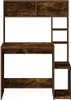 A product shot of a wooden desk with shelves. Náhled obrázku produktu