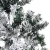 vidaXL Künstlicher Halb-Weihnachtsbaum mit Schnee Schlank Produktbild-Vorschau 6