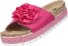 Auf dem Bild ist ein flacher Schuh in der Farbe Pink abgebildet Der Schuh wird von der Seite gezeigt und hat ein schlichtes Design mit einer **glatten Oberfläche**. Produktbild-Vorschau