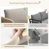 MERAX Gartenlounge-Set mit Sitz- und Rückenkissen, 5-tlg., Produktbild-Vorschau 9