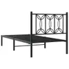vidaXL Postel s čelem kovová černá 80x200 cm Náhled obrázku produktu 6