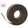 The Living Store Rasenkanten 2 Stk. Braun 10 m 15 cm Produktbild-Vorschau 2