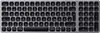 A top-down view of a compact, backlit Bluetooth keyboard. Anteprima dell’immagine prodotto