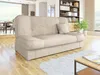 A living room with a sofa, dining area, and bookshelf. Produktbild-Vorschau