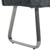A close-up of the metal leg of a bench. Produktbild-Vorschau