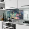 Küchenrückwand Spritzschutz Glas mit Motiv Regen in der Produktbild-Vorschau 2