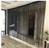 Drahtvorhang 2er-Set 100x200 cm dunkelblau Polyester Raumteiler Podgląd zdjęcia produktu