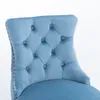 AIORBER Barhocker 2er Set aus Samt mit Knopfheftung, Produktbild-Vorschau 5