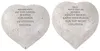 Spruchstein Herz 18x16cm Grabschmuck Gedenkstein Grabdeko Produktbild-Vorschau 1