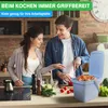 YourCasa® Biomülleimer Küche - 6L mit Deckel und Produktbild-Vorschau 2