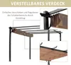 Outsunny Pergola Pavillon mit einstellbarem Stoffdach 3 x 4 Produktbild-Vorschau 4
