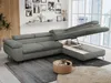 Ecksofa Sofa Grau, Wohnlandschaft L-Form mit Schlaffunktion Produktbild-Vorschau 3