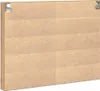 A close-up view of a wooden panel with horizontal grooves, mounted on a wall with metal brackets. Náhled obrázku produktu