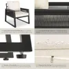 tectake® Aluminium Garten-Lounge Set Captive im Rope-Design Produktbild-Vorschau 4