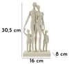 Figura decorativa de resina, diseño familiar, color crema, Vista previa de la imagen del producto 9
