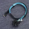 připojovací kabel 12 Gbit/s MINI SAS 38p SFF-8654 na 4 x Náhled obrázku produktu 5