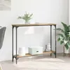 vidaXL Konsolentisch Artisan-Eiche 100 x 22,5 x 75 cm Produktbild-Vorschau 2
