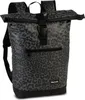 A roll-top backpack with a leopard print pattern. Produktbild-Vorschau