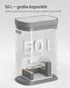 Mülleimer mit Sensor, automatischer Abfalleimer 50 L, Produktbild-Vorschau 6