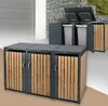 ML-Design 3-zásobník na 3 koše 240L 200x80x116,3 cm Náhľad obrázku produktu 1