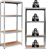 Scaffale 4 livelli 174X80X40 150 Kg Argento Anteprima dell’immagine prodotto 6