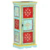 Credenza dipinta a mano 40x30x90 cm Legno massiccio di Anteprima dell’immagine prodotto 9