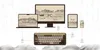 A marketing image showing a keyboard connected to various devices like a monitor, laptop, tablet, and smartphone, illustrating its compatibility. Produktbild-Vorschau