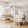 Merax Etagenbett Hochbett 140x200cm mit abnehmbarem Produktbild-Vorschau 1