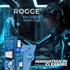 A futuristic-looking woman in a cybernetic suit cleans a screen with a ROGGE product. Produktbild-Vorschau