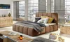 Polsterbett Doppelbett VERONA Set 1 Kunstleder Vintage Produktbild-Vorschau 1