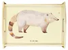 Mr. & Mrs. Panda tablett holz Nasenbaer - Gelb Pastell - Produktbild-Vorschau 1