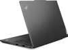 A gray Lenovo ThinkPad laptop is shown from a diagonal rear-view angle, with the lid partially open. Produktbild-Vorschau