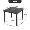 Avestar Beistelltisch 44x44x41 cm, Gartentisch mit Produktbild-Vorschau 4
